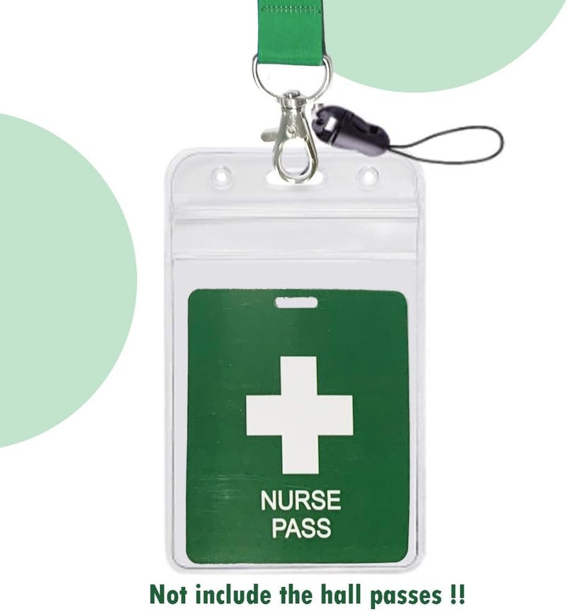 BEMAXYE Hall Pass Lanyards with Card Holders, School Classroom Passes Lanyard Set for Teacher Parents (6 Sets) - Image 4